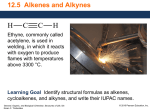 5 Alkenes and Alkynes GOB Structures