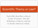 Scientific Theory or Law?