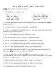 How to make an Earth Layer`s Study Guide