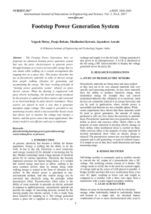 Footstep Power Generation System