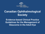 Intraocular pressure and CCT - Canadian Ophthalmological Society