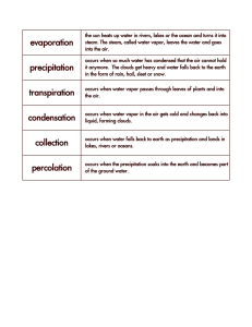 evaporation precipitation transpiration condensation collection