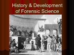 History of Forensics