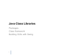 Java Class Libraries