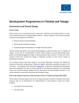 Development Programmes in Trinidad and Tobago