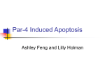 Par-4 Induced Apoptosis in Cancer Cells