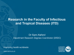 Research in the Faculty of Infectious and Tropical