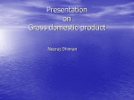 Presentation on Gross domestic product
