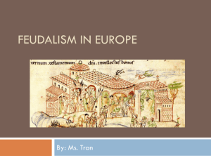 Lecture Presentation - Living in Medieval Europe