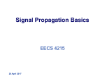 Signal propagation