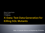 X-Data: Test Data Generation for Killing SQL Mutants