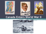 Canada Enters World War II The Second World War Begins!