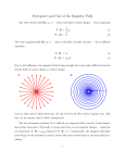 Divergence and Curl of the Magnetic Field