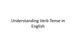Understanding Verb Tense in English