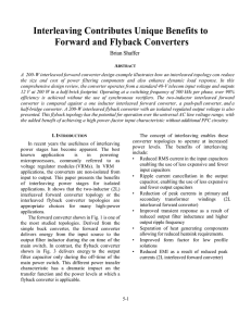 Interleaving Contributes Unique Benefits to Forward and Flyback