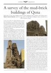 A survey of the mud-brick buildings of Qena