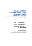 Design of MOS Current-Mode Logic Standard Cells Technology