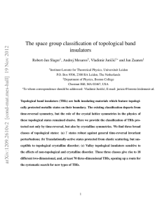 The space group classification of topological band insulators arXiv