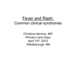 Fever and Rash - UMass Medical School