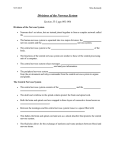 Divisions of the Nervous System Section 35-3 pgs 901-904