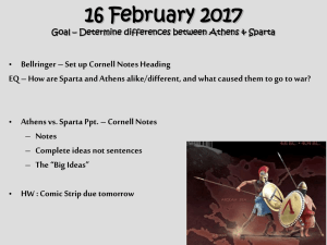 Sparta vs. Athens