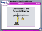 Gravitational and Potential Energy