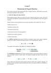 Lesson 3 Mechanisms of Organic Reactions