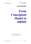 Data Modeling Concept to DBMS