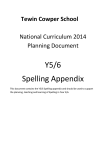 Year-5-6-Spelling-Appendix_1 - Tewin Cowper C of E Primary