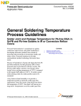 General Soldering Temperature Process Guidelines