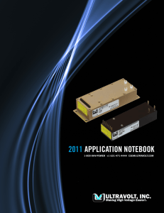 UltraVolt, Inc. - Application Notes for High Voltage Power Supplies