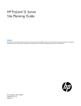 HP ProLiant SL Server Site Planning Guide