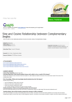 Sine and Cosine Relationship between Complementary Angles