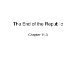 11.3 - Fall of the Republic