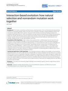 Interaction-based evolution: how natural selection and nonrandom