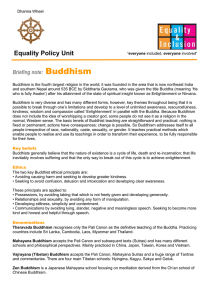 Buddhism - Equality Policy Unit