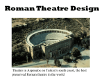First permanent Roman theatre built 54 AD (100