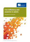 Iron deficiency and anaemia in adults