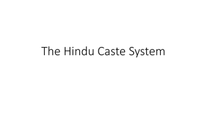 2017 Teacher Version of Caste System PowerPoint Lecture