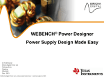 Introduction to WEBENCH Power Designer