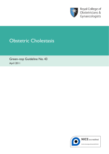 Obstetric Cholestasis