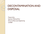 decontamination and disposal