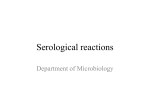 Serological reactions