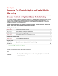 Addition of Graduate Certificate in Digital and Social Media Marketing