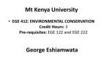 Mt Kenya University_Envi Consnervation EGE412