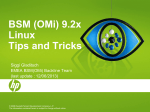 BSM 9.2x Linux Tips and Tricks