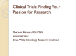 Clinical Trials: Finding Your Passion for Research