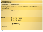 Energy Notes