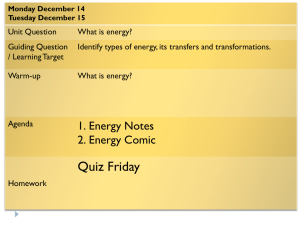 Energy Notes