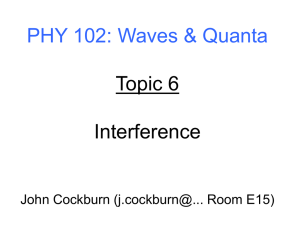 Topic 6 - Interference